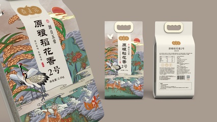 泰正宗五常有機大米包裝設(shè)計 簡約自然與品牌傳承的完美融合